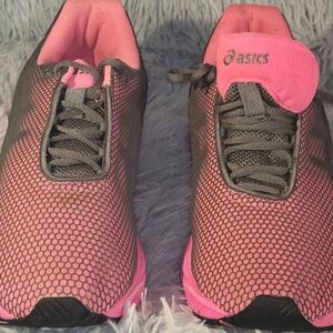 ASICS Women's Pink and Gray Running Shoes